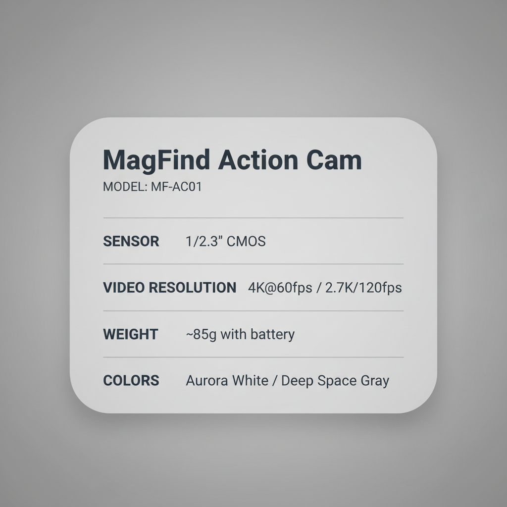 The Padel Vault 4K Magfind Action Cam